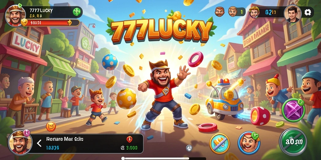 Gameplay seru dan menantang dari 777LUCKY di layar smartphone.