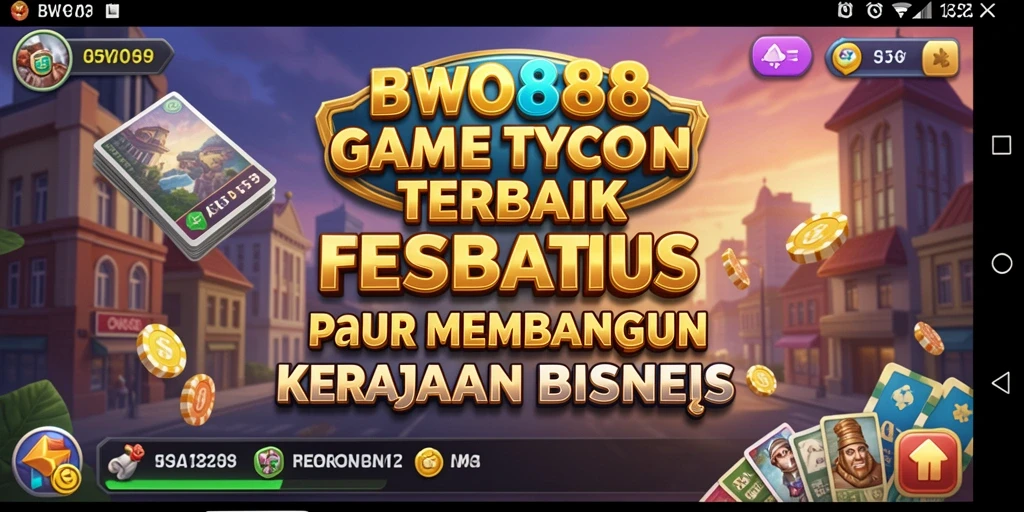 Screenshot gameplay BWO888 menampilkan strategi bisnis yang menarik.