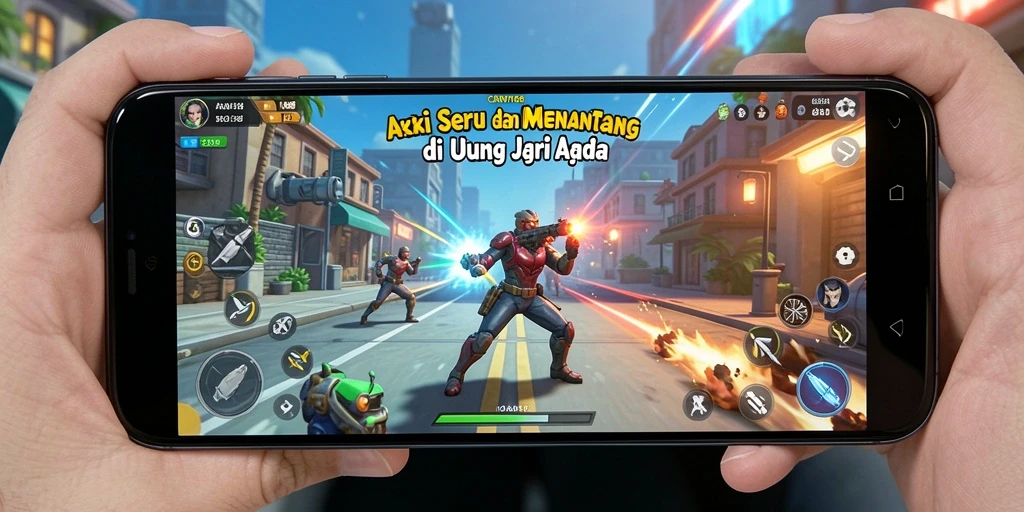 Screenshot menampilkan aksi mendebarkan dari gameplay CANVA168.