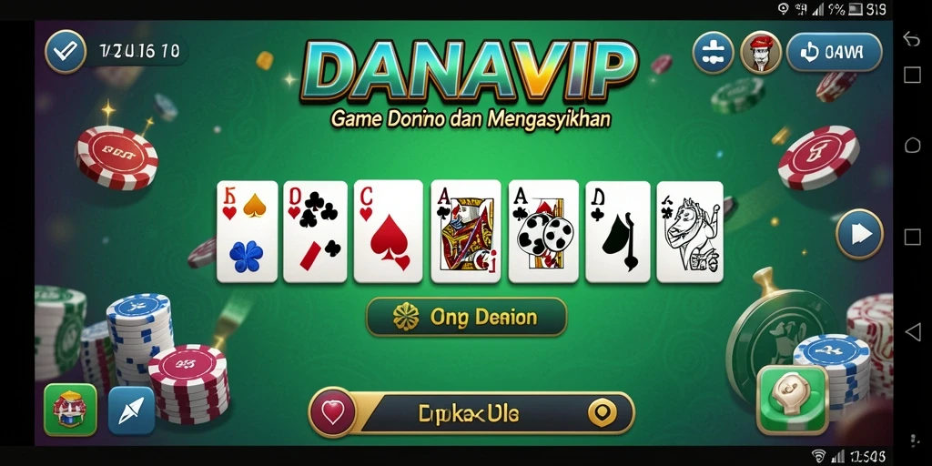 Tampilan menarik gameplay Domino di DANAVIP.
