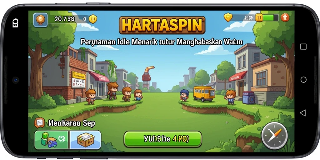 Screenshot gameplay HARTASPIN yang menarik dan interaktif.