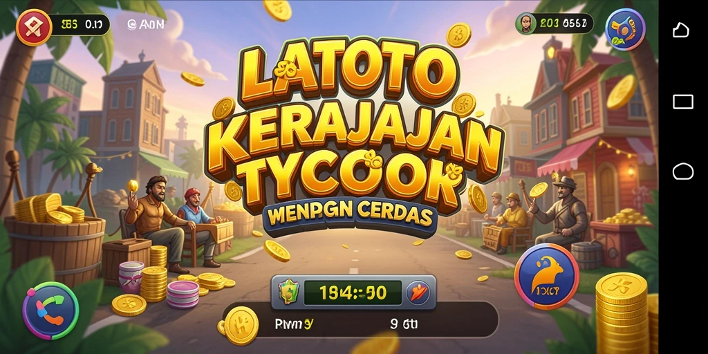Tampilan gameplay LATOTO yang menampilkan strategi pengelolaan bisnis.