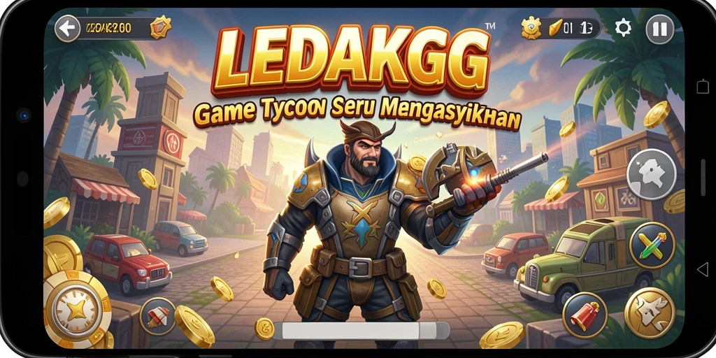Gameplay LEDAKGG yang seru dengan interaksi Tycoon.