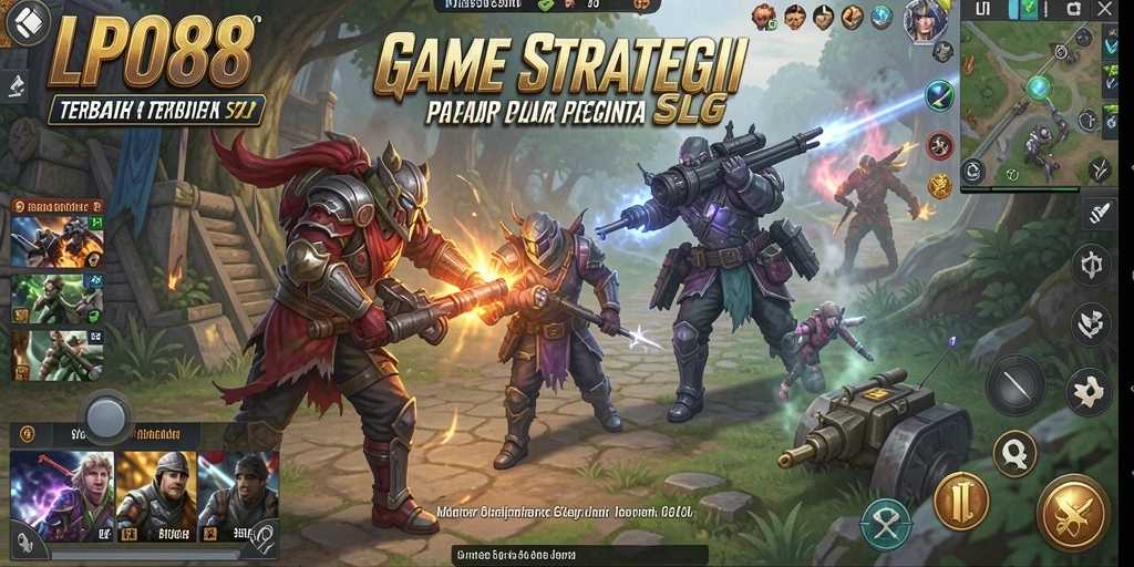 Screenshot LPO88 menampilkan aksi pertempuran seru dalam gameplay SLG.