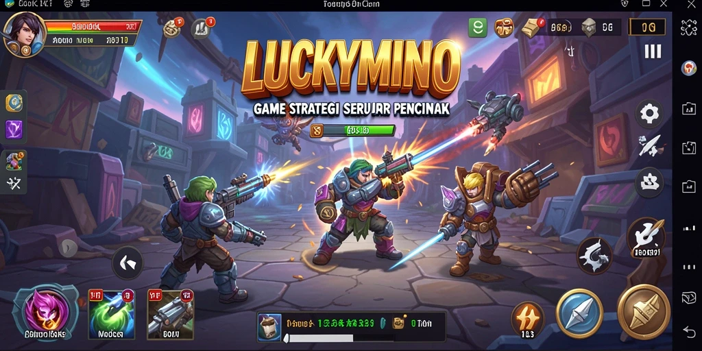 Tangkapan layar gameplay LUCKYMINO menunjukkan strategi mendalam dan taktik yang diperlukan untuk menang.