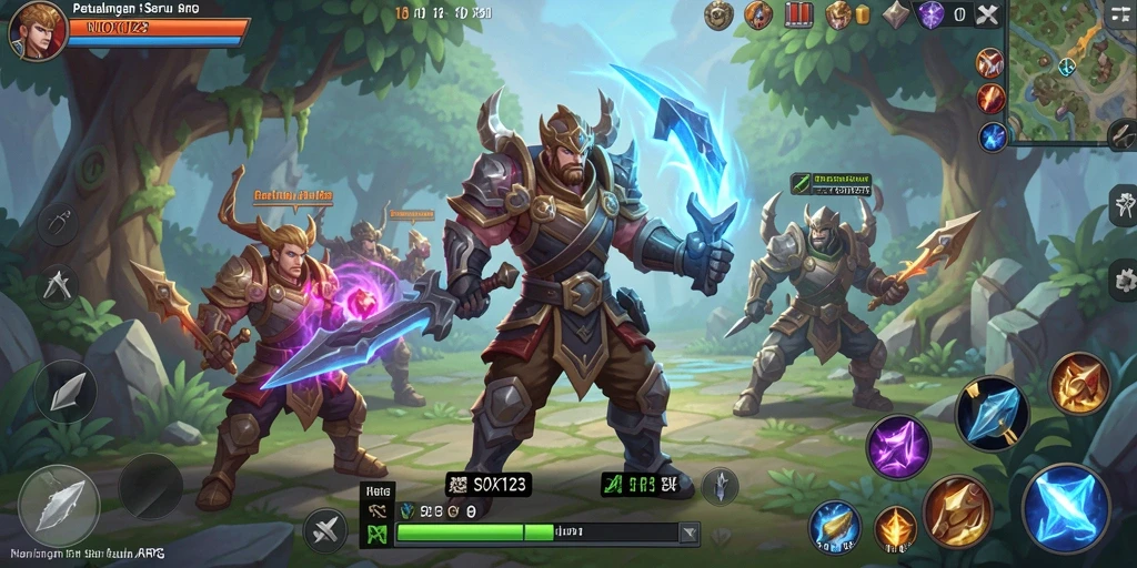 Tampilan menakjubkan dari gameplay NOX123 di dunia ARPG.