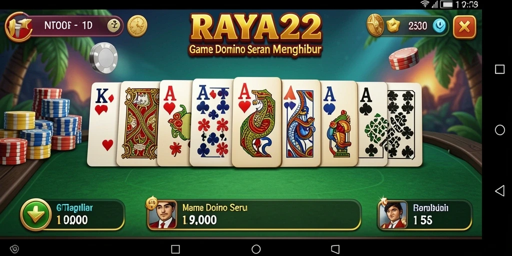 Tampilan gameplay RAYA22 yang mendebarkan dan penuh strategi.