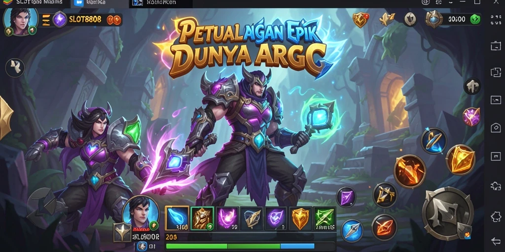 Tampilan gameplay yang seru dan mendebarkan dari SLOT8808.