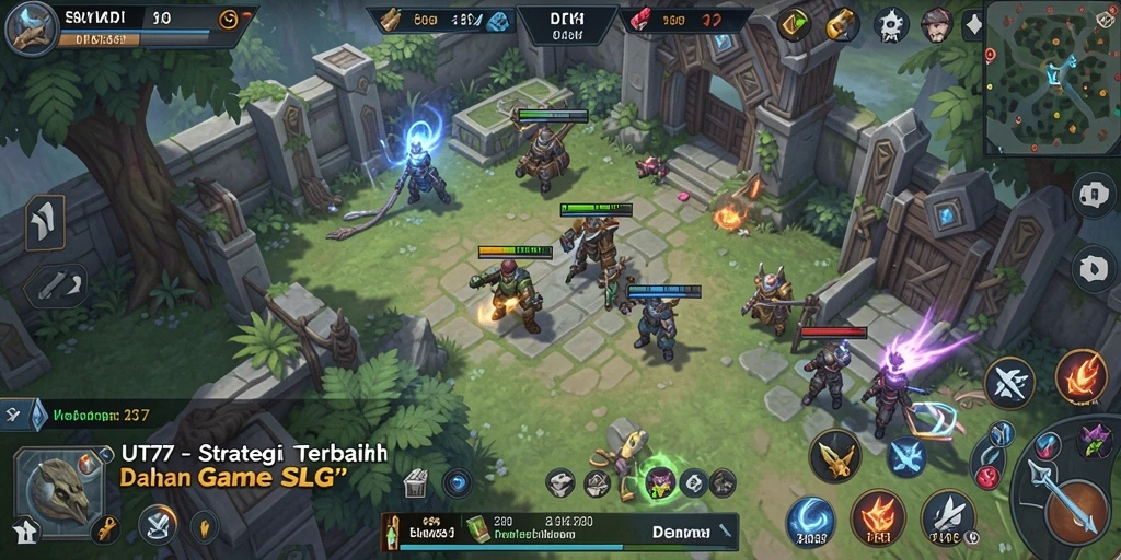 Gameplay SLG seru dan mendebarkan di UT77.