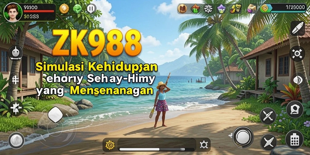 Tampilan gameplay ZK988 yang interaktif dan realistis.